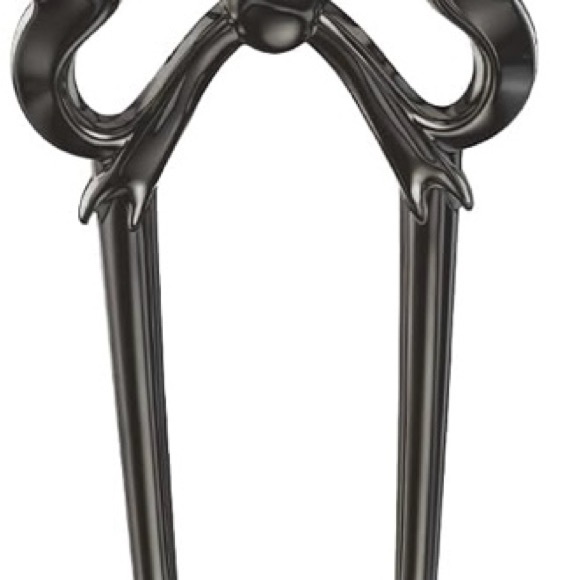 Black Hairpin with Bow Design - Picture 1 of 2